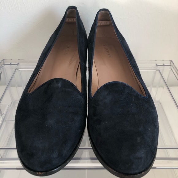 Shoon Navy Blue Suede Loafers - Picture 4 of 9